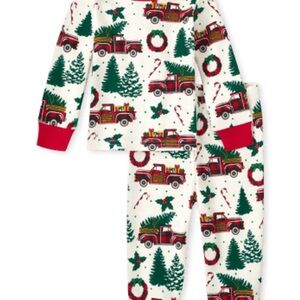 Festive Red and Green Kids Pajamas